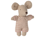 Maileg Baby Mouse in Carry Cot | Rose