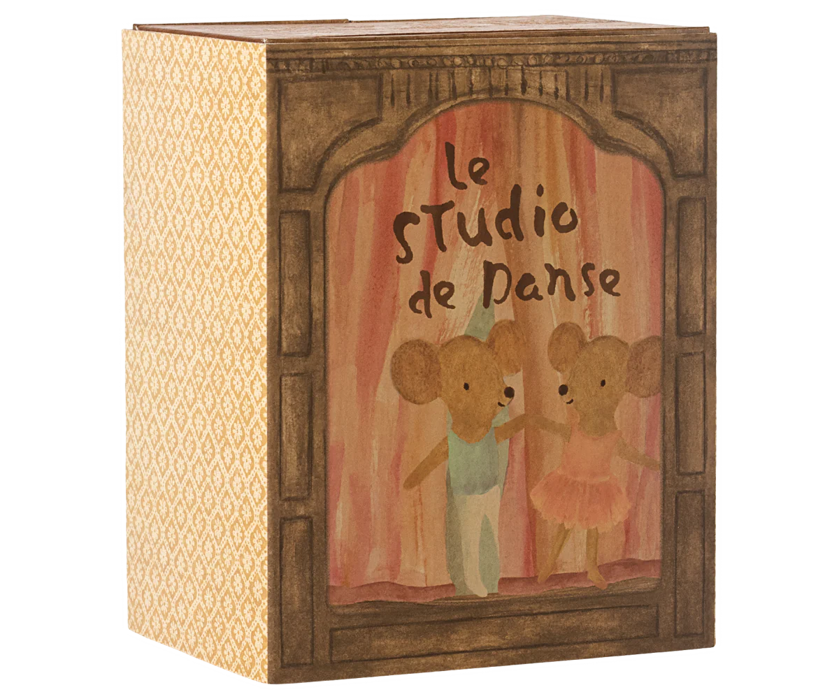 Maileg Ballet Mice in Dance Studio - Little Sister + Little Brother