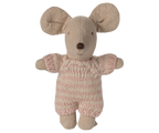 Maileg Baby Mouse in Carry Cot | Rose