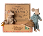 Maileg - Mum + Dad Mice Cigarbox