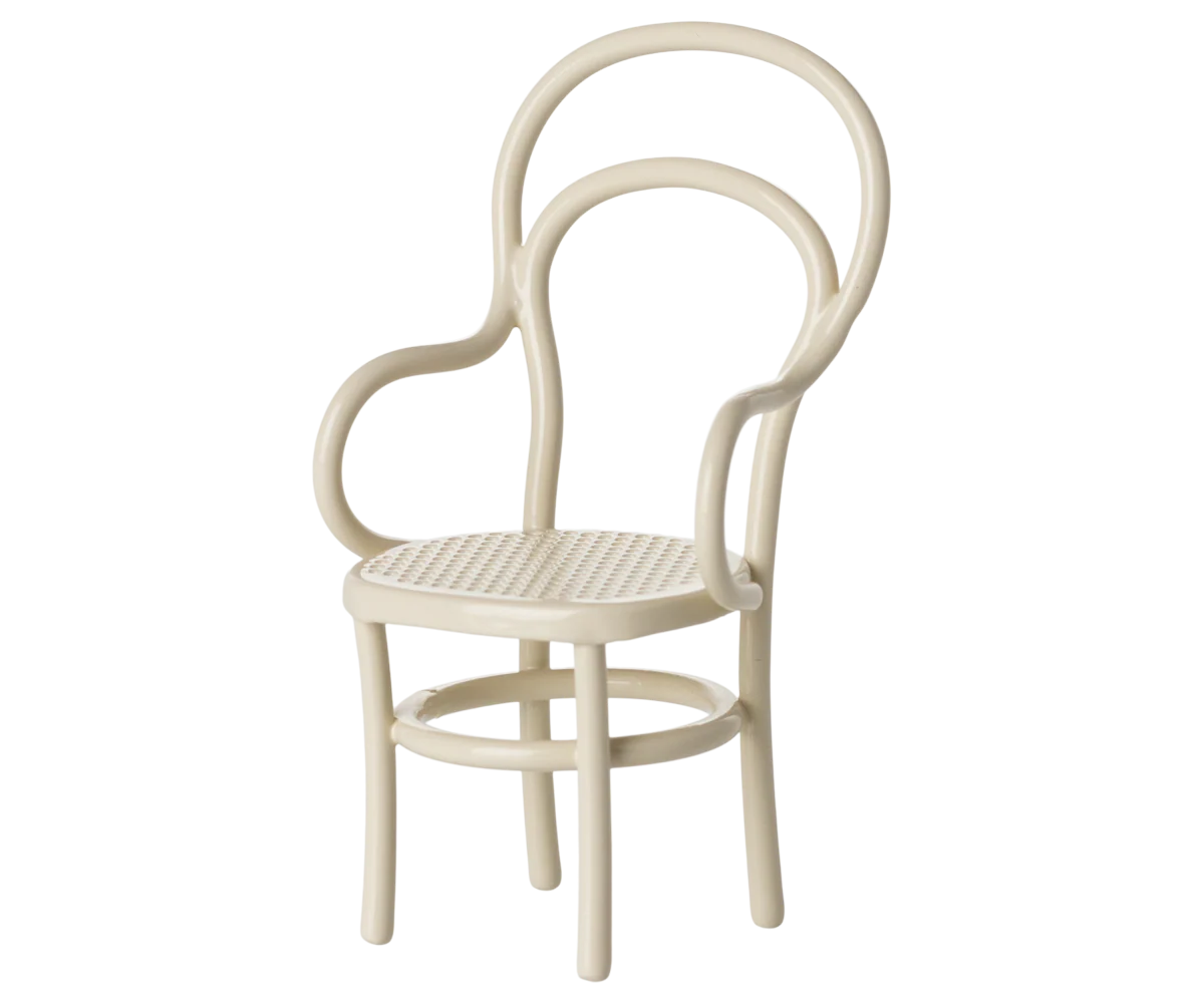 Maileg Vintage Chair, Mouse - Off White