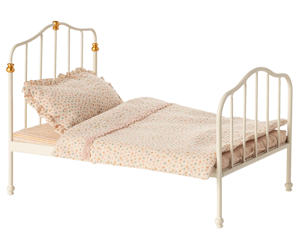 Maileg - Vintage Bed, Mouse | Off White