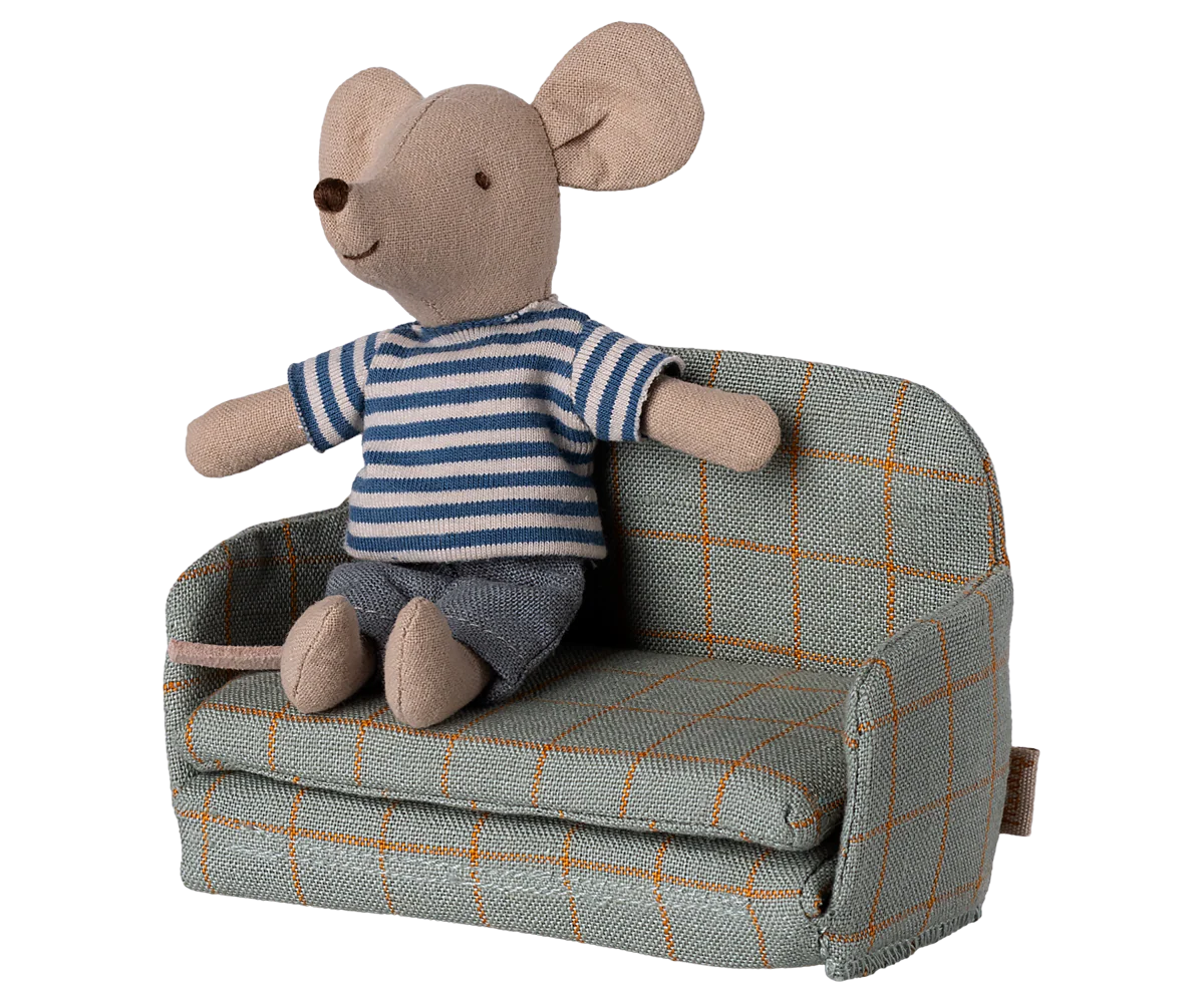 Maileg Sofa Bed, Mouse - Checker