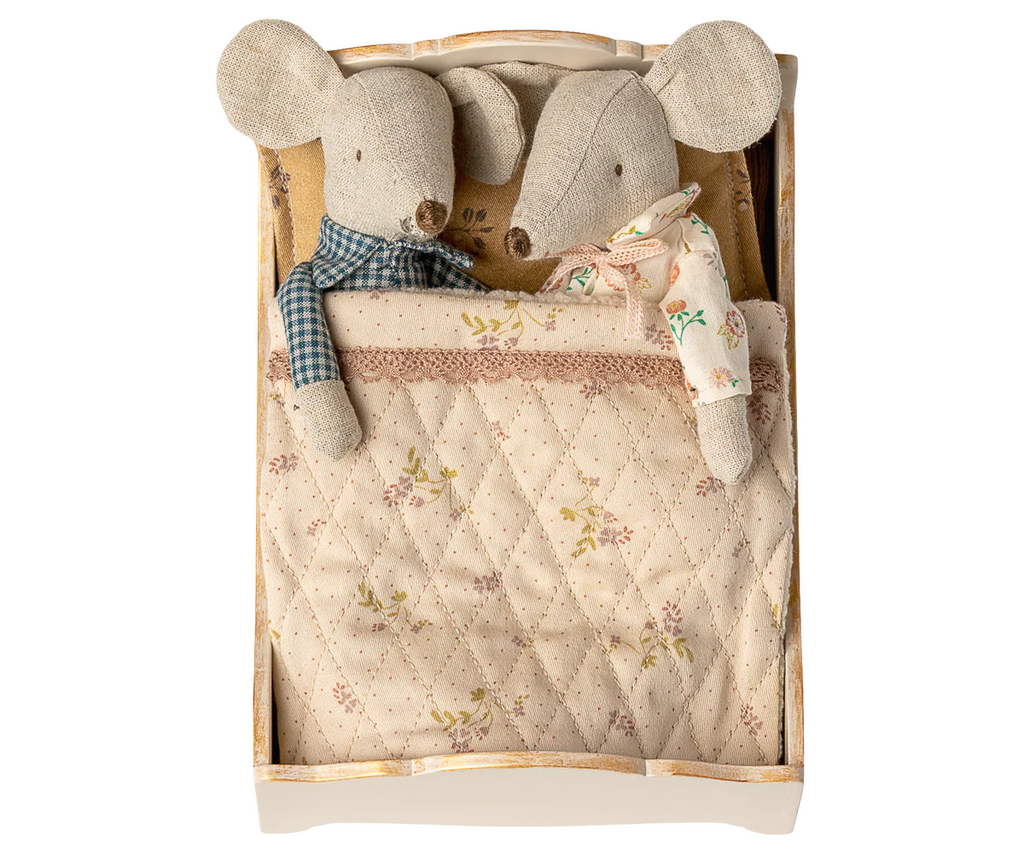 Maileg Bed, Mouse | Off White