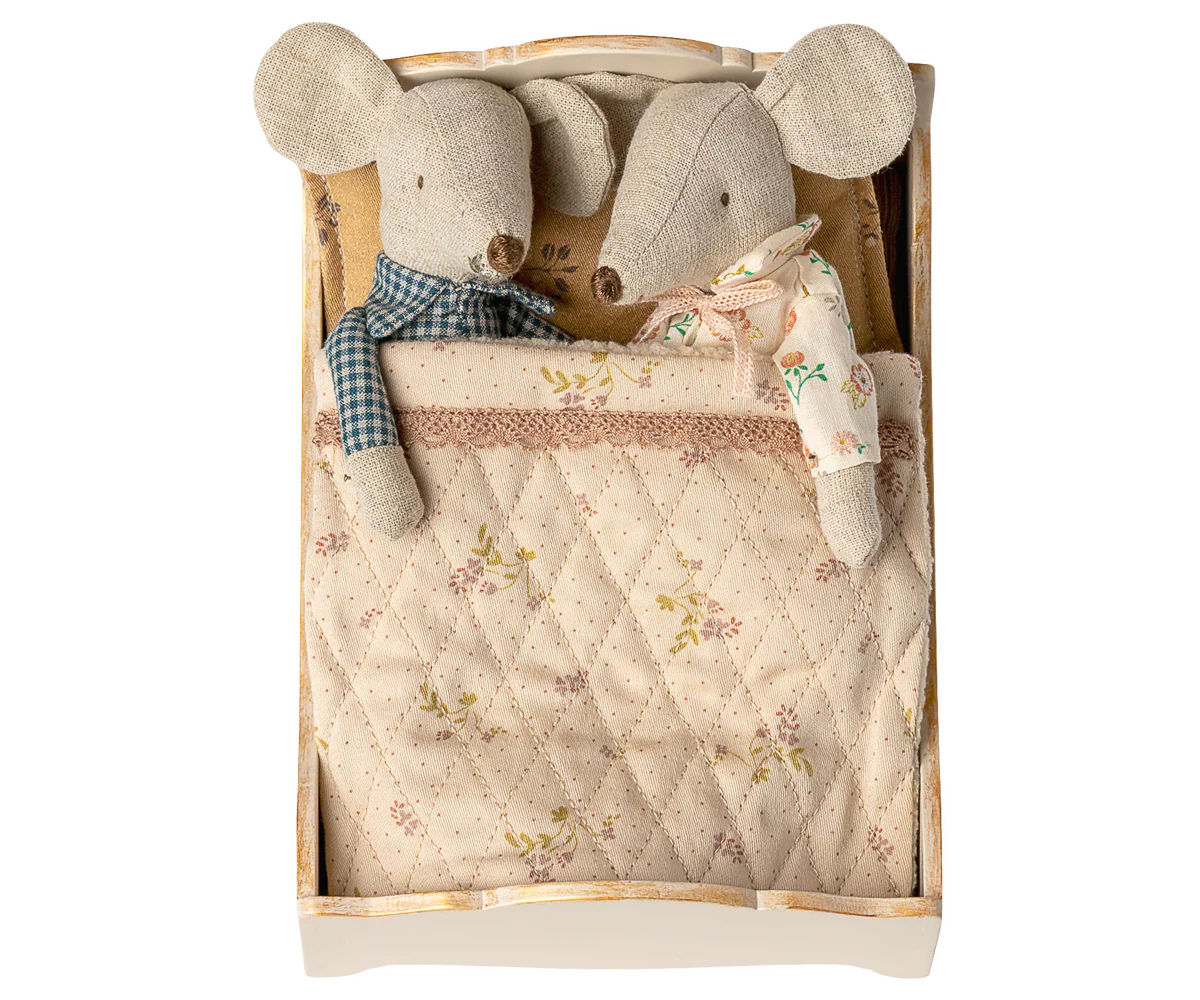 Maileg Bed, Mouse | Off White