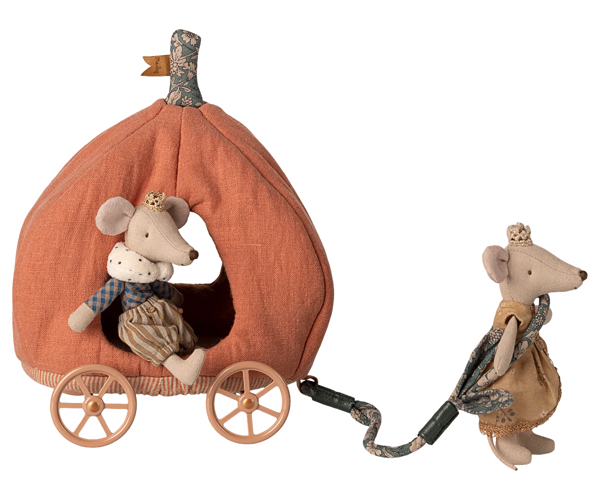 Maileg Royal Pumpkin Carriage - Mouse *