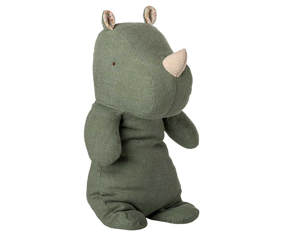 Maileg Safari Friends - Medium Rhino | Sage