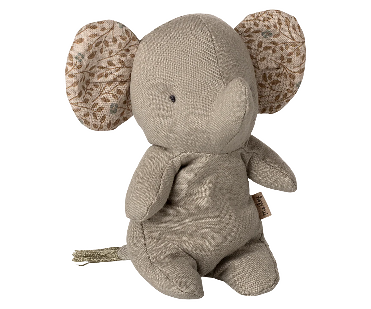 Maileg Safari Friends Elephant, Mini | Iron Grey