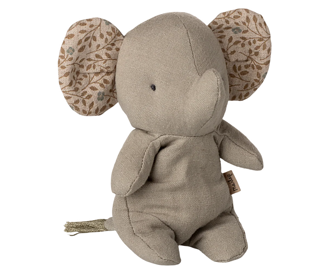 Maileg Safari Friends Elephant, Mini | Iron Grey