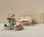 Maileg Baby Mouse in Carry Cot | Rose