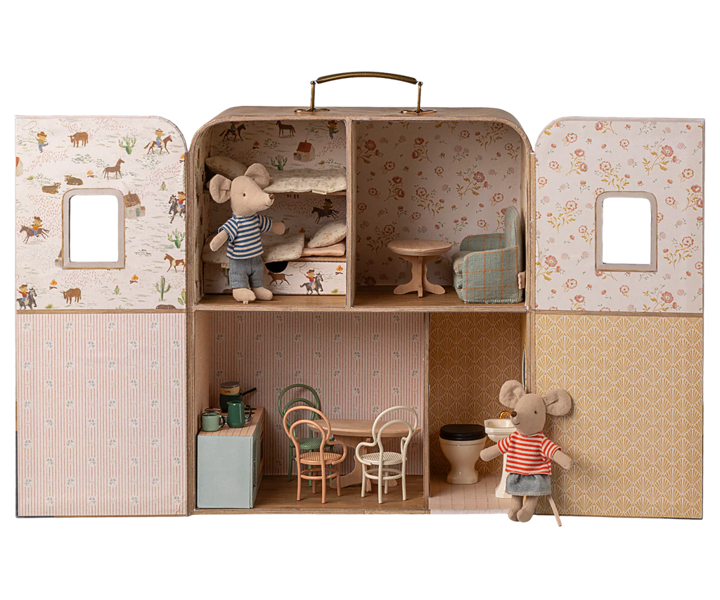 Maileg SuitCasa, Little Sister and Brother Mouse