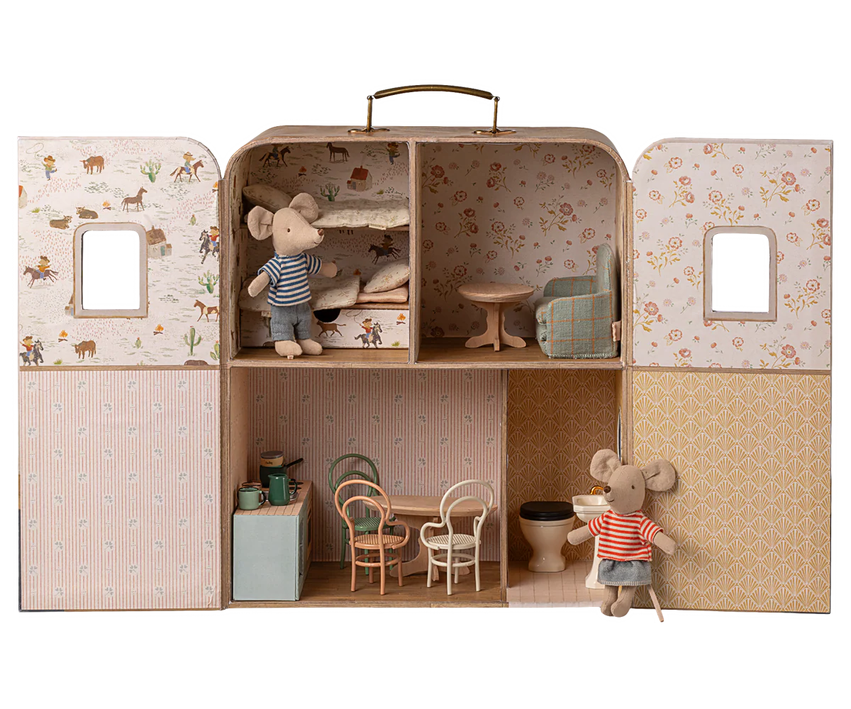 Maileg SuitCasa, Little Sister and Brother Mouse