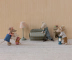 Maileg - Vintage floor lamp | Mouse - Mint