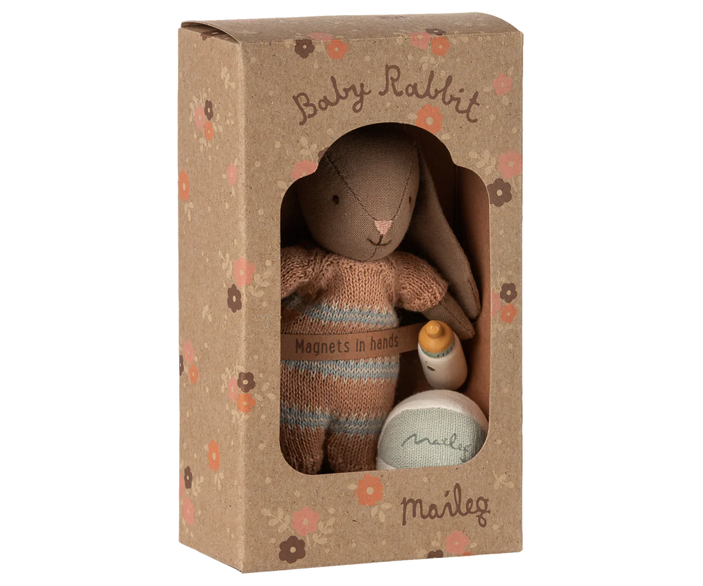 Maileg Bunny Set Micro | Brown/Dusty Rose