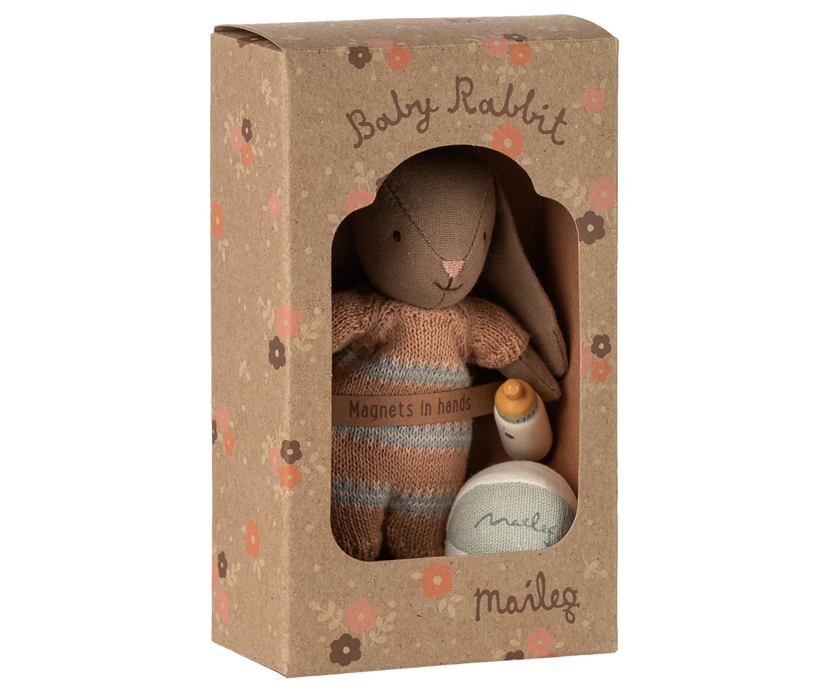 Maileg Bunny Set Micro | Brown/Dusty Rose