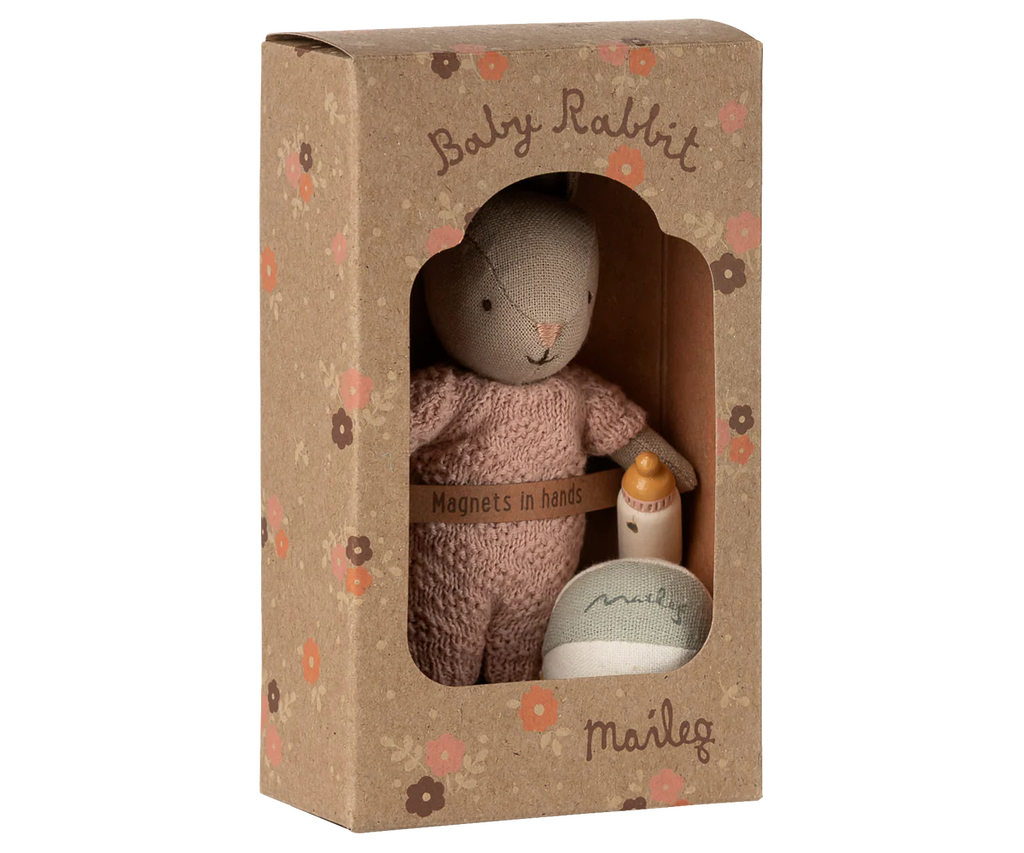 Maileg Rabbit Set, Micro | Sand/Rose