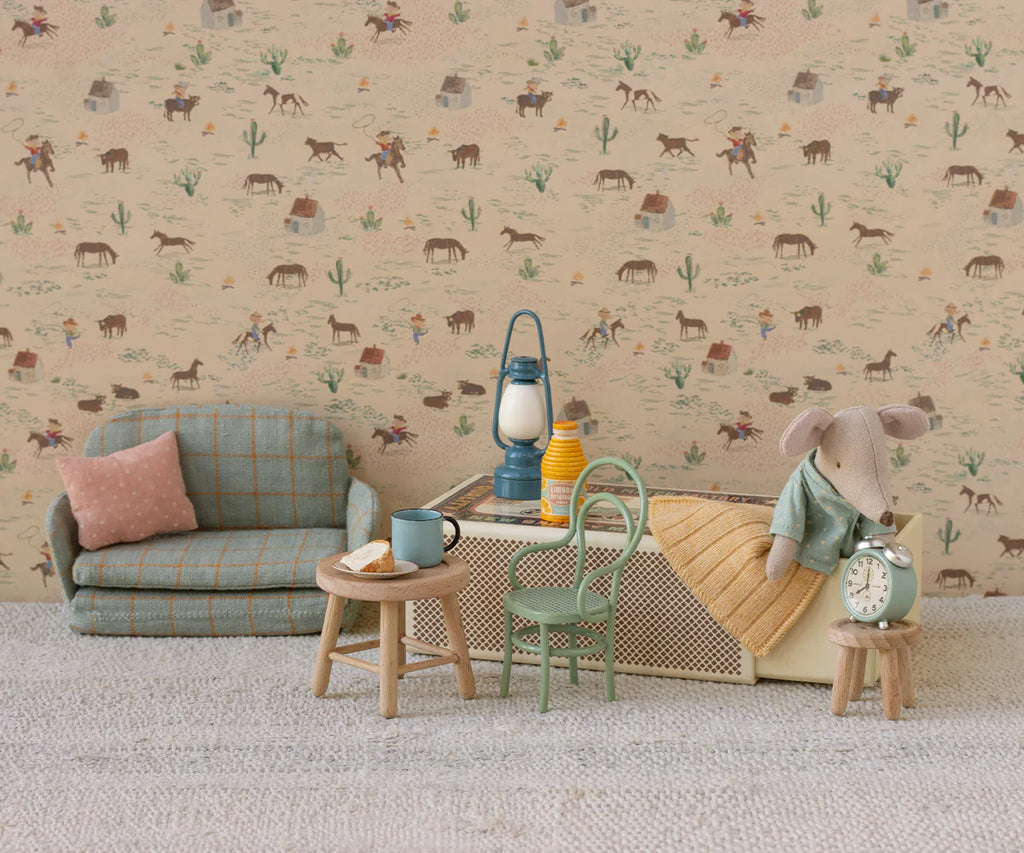 Maileg Vintage Chair, Mouse - Mint