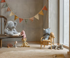 Maileg Safari Friends - Medium Rhino | Dusty Blue