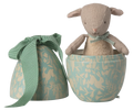 Maileg Easter Egg with Micro Lamb - Small | Dusty Mint