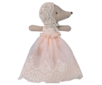 Maileg Baby Mouse in Gown - Powder