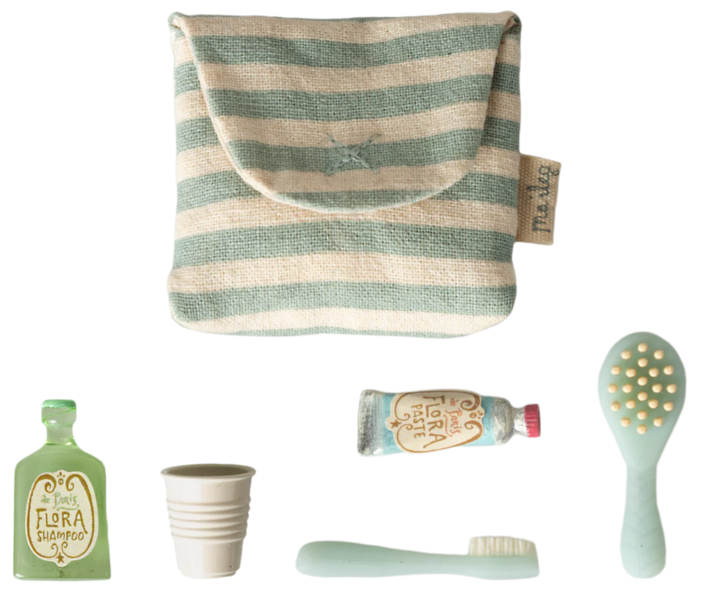 Maileg Toiletry Bag - Blue Stripe
