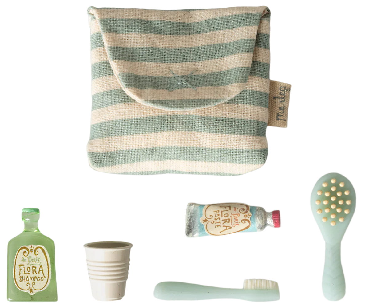 Maileg Toiletry Bag - Blue Stripe