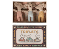 Maileg Baby Triplets in Box - Checker