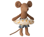 Maileg Beach Mouse With Float - Little Brother | Yellow Dots