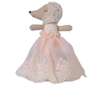 Maileg Baby Mouse in Gown - Powder