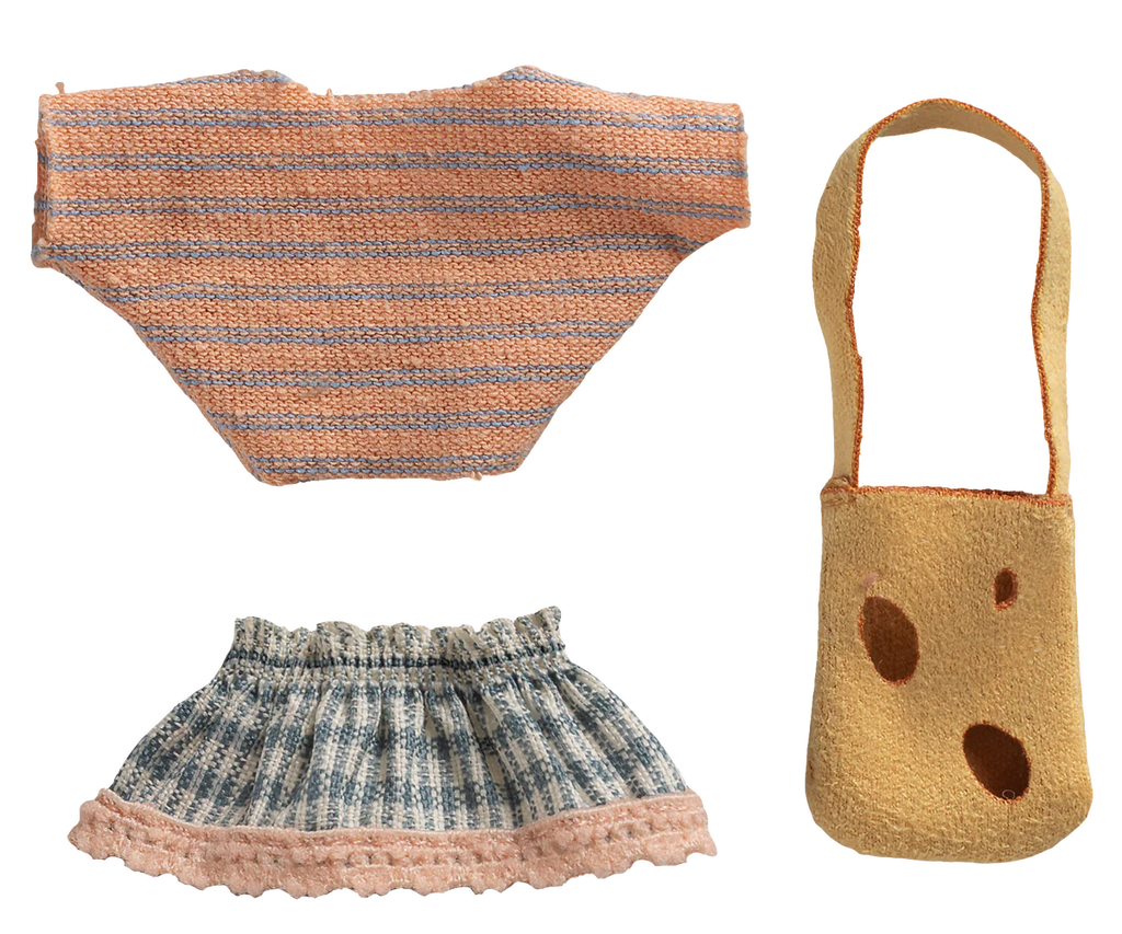 Maileg Clothes and Bag - Little Sister | Mouse