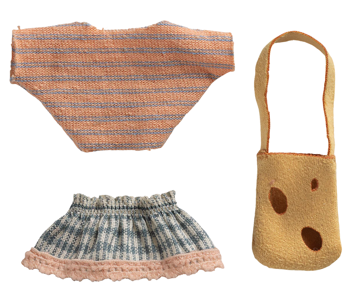Maileg Clothes and Bag - Little Sister | Mouse