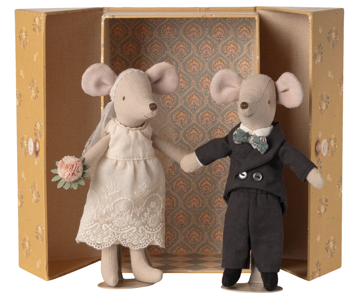 Maileg Wedding Mice Couple in Box - Mum and Dad