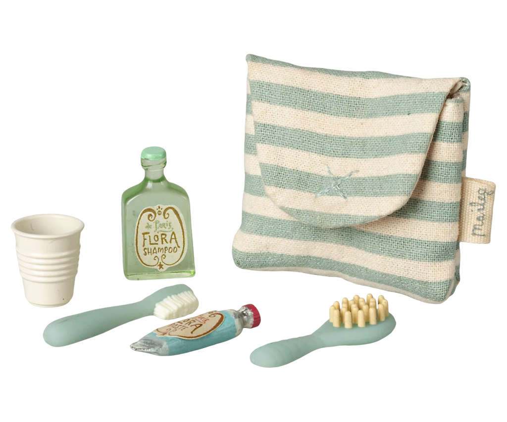 Maileg Toiletry Bag - Blue Stripe