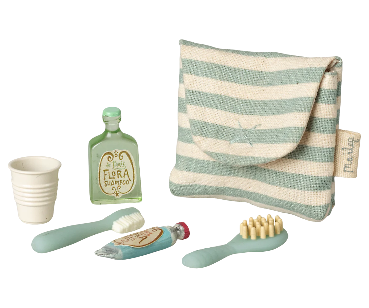 Maileg Toiletry Bag - Blue Stripe