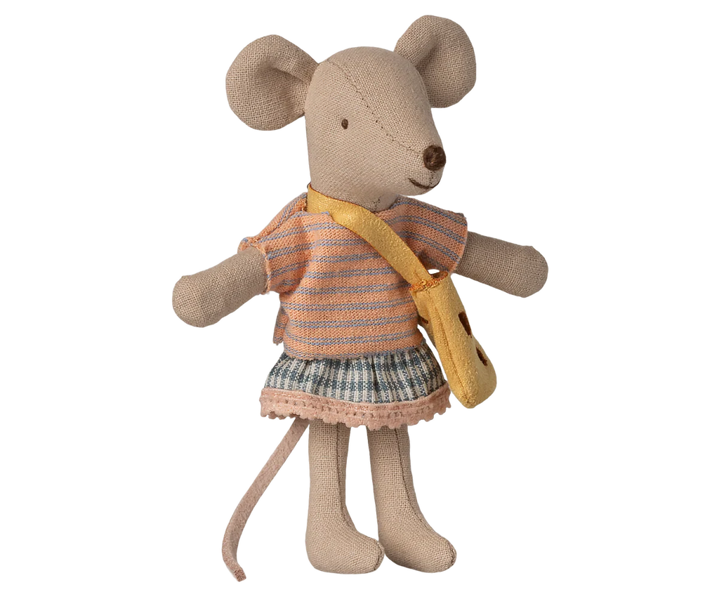 Maileg Mouse With Bag - Little Sister