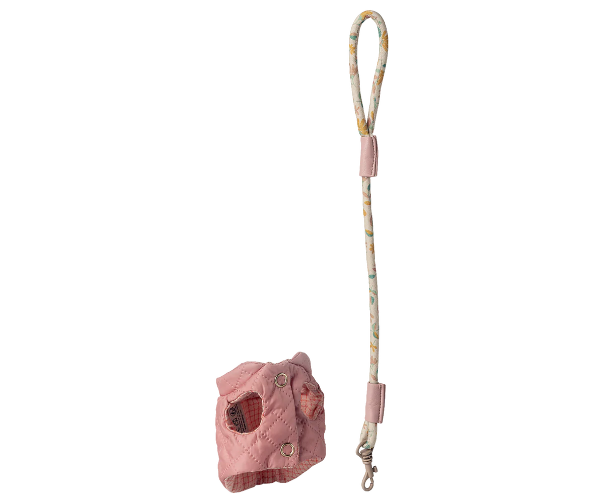 Maileg Pet Supply, Harness and Leash | Rose
