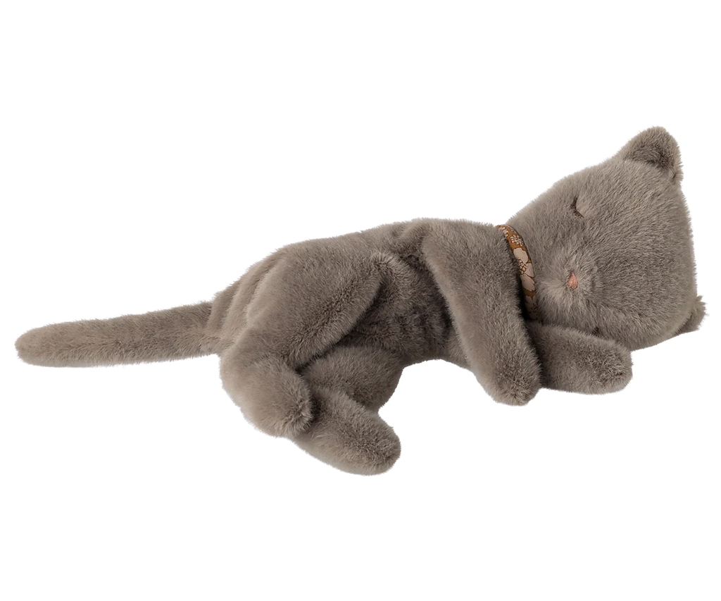 Maileg - Sleeping kitten plush | Small - Grey
