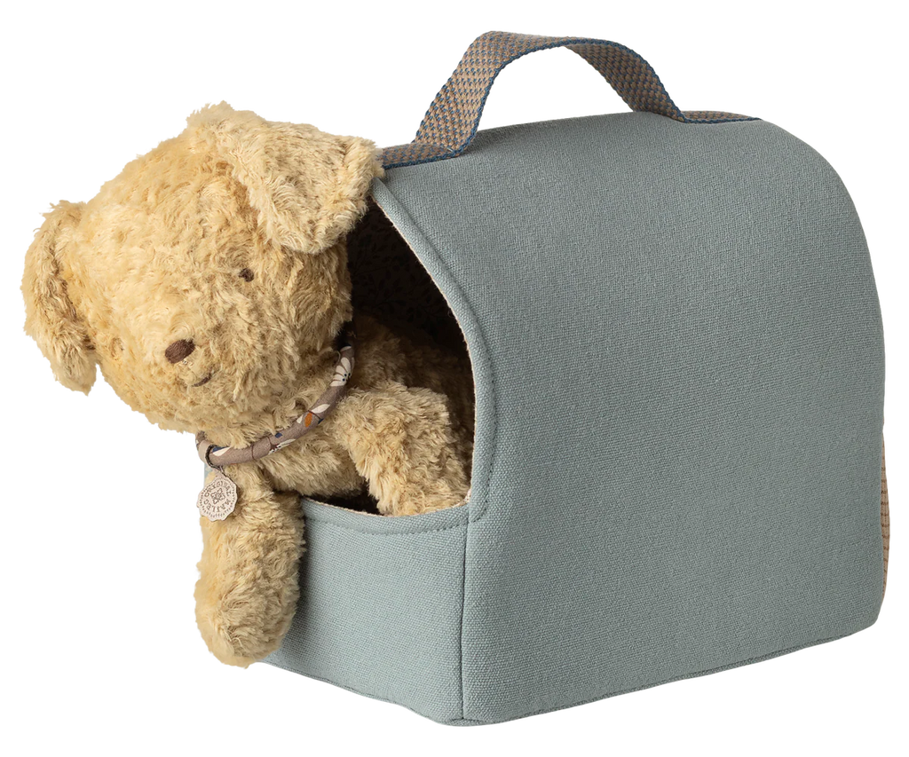 Maileg Pet Carrier | Dusty Blue