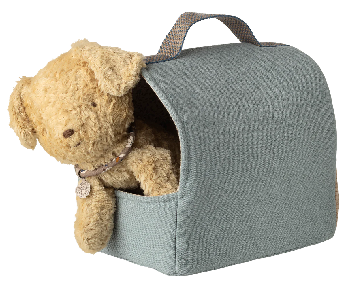 Maileg Pet Carrier | Dusty Blue