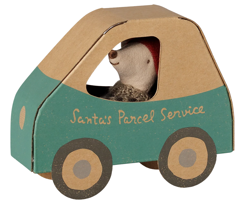 Maileg Christmas Mouse - Little Brother in Car Box