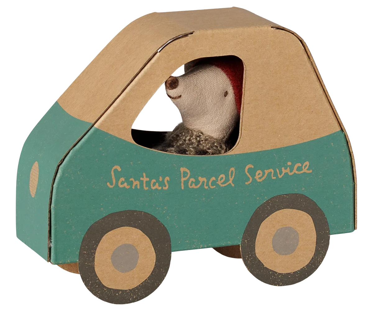 Maileg Christmas Mouse - Little Brother in Car Box