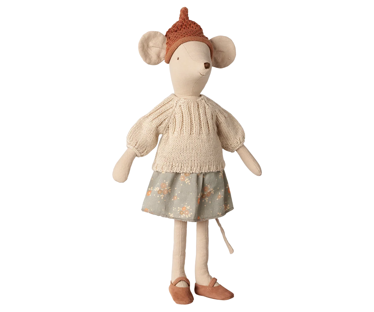 Maileg Mouse - Medium | Skirt and Sweater