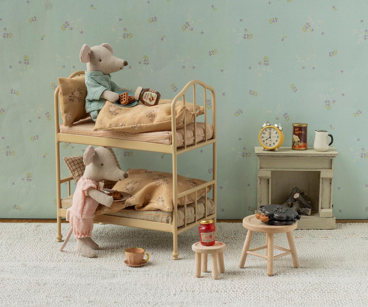 Maileg Bunk Bed - Mouse | Wheat