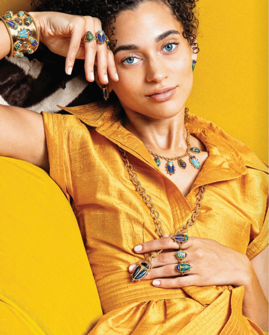 Capucine De Wulf Scarab Family Reunion Cuff