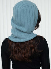 Load image into Gallery viewer, Oats &amp; Rice Ribbed Balaclava | Blue
