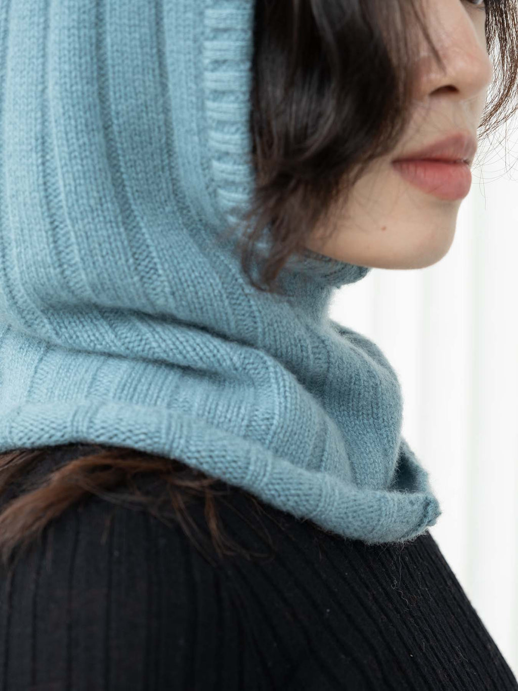 Oats & Rice Ribbed Balaclava | Blue