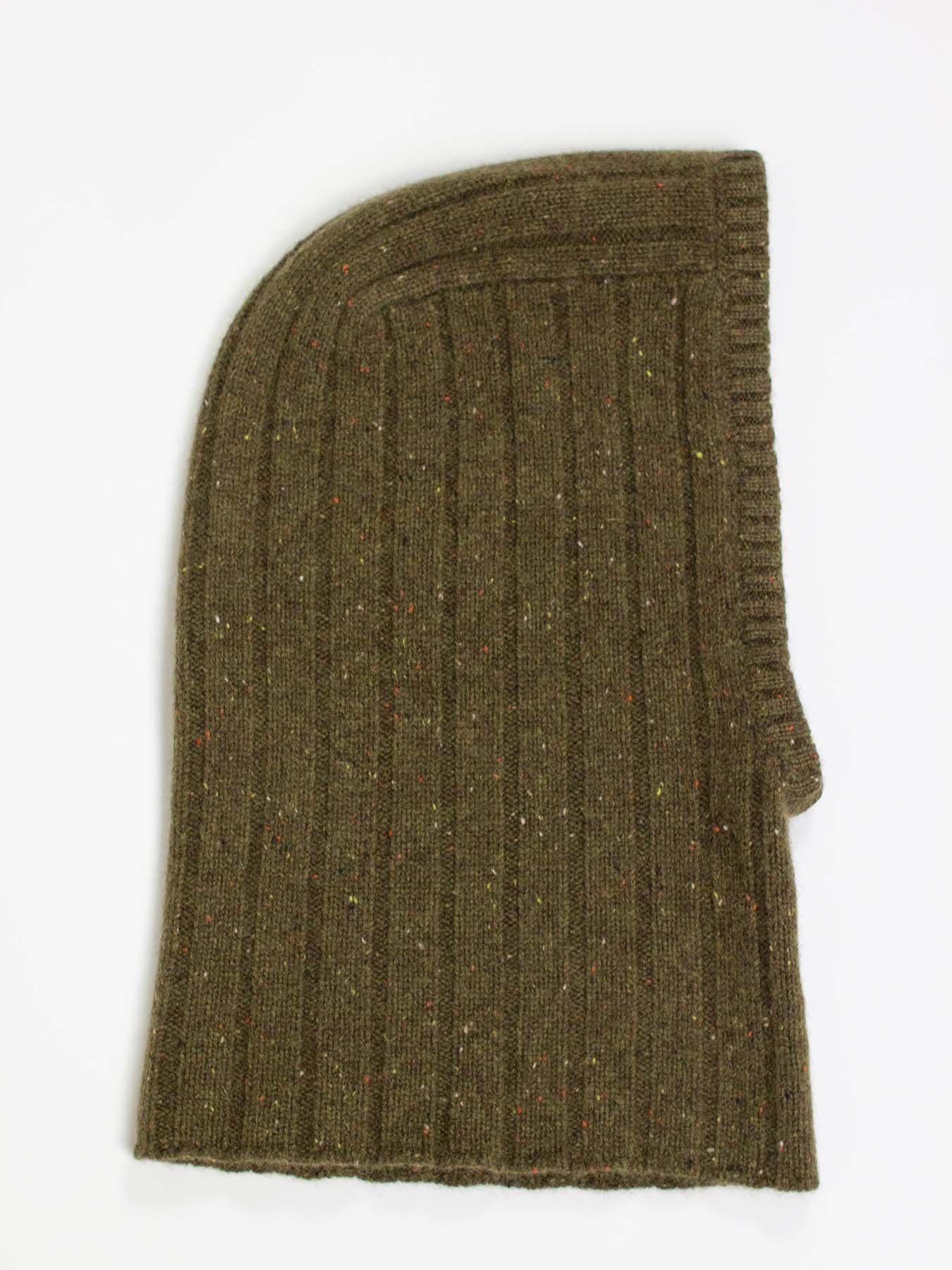 Oats & Rice Ribbed Balaclava | Green