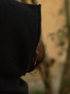 Oats & Rice Rolled Edge Balaclava | Black