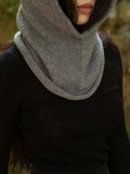 Oats & Rice Rolled Edge Balaclava | Charcoal Grey