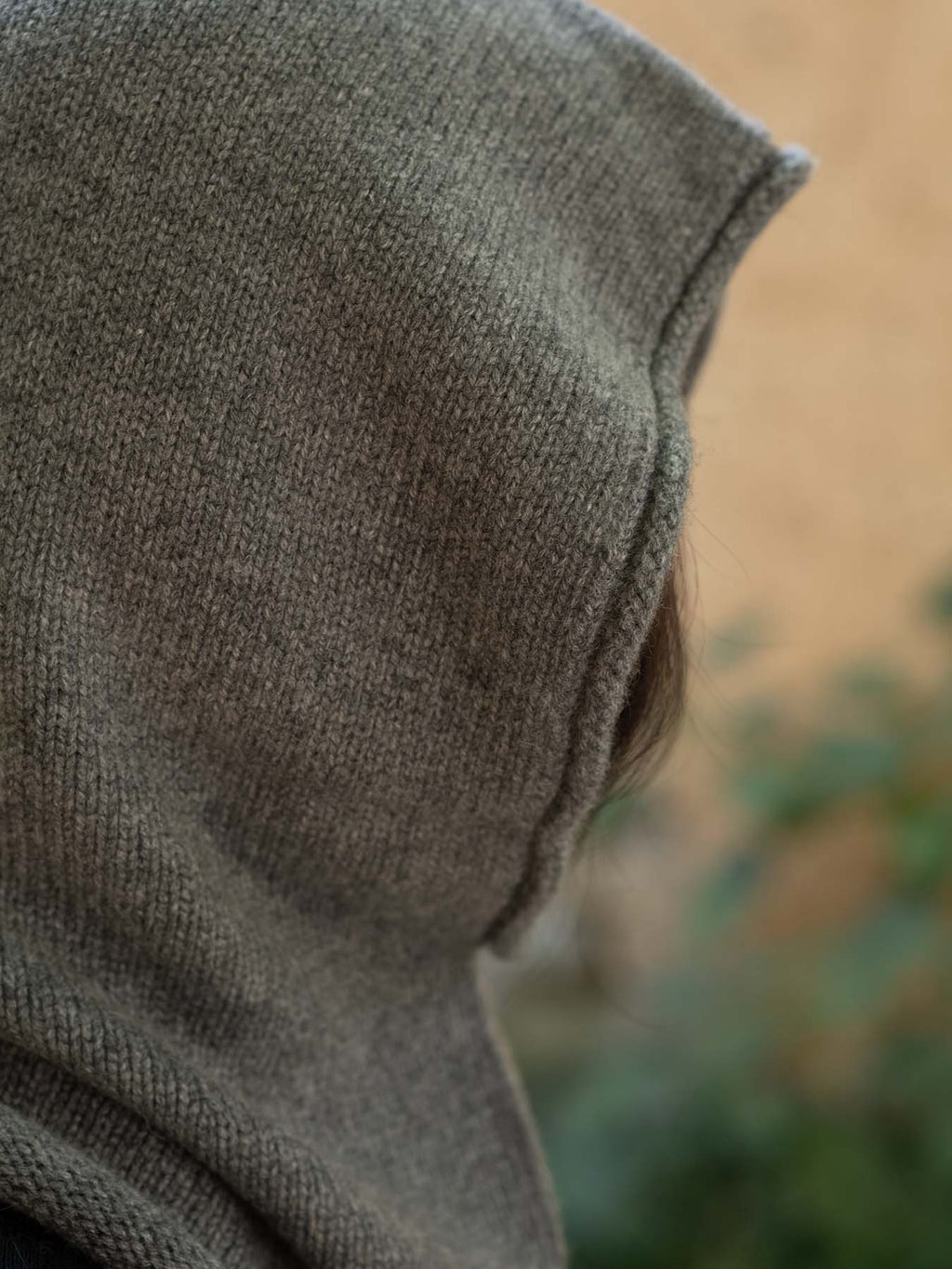 Oats & Rice Rolled Edge Balaclava | Charcoal Grey